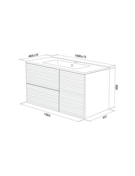 Купить Тумба с умывальником, подвесная, 100 см, белый, Bild, IDDIS, BIL10W0i95K (bil10w0i95k) по цене 46480 руб., в Санкт-Петебруге в интернет магазине 100-Систем, а также дургие товары IDDIS из раздела Тумбы с умывальником и Мебель для ванной комнаты