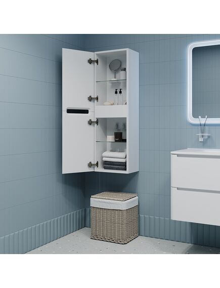 Купить Шкаф-пенал для ванной IDDIS Edifice EDI35W0i97 35 подвесной глянцевый белый (edi35w0i97) по цене 29190 руб., в Санкт-Петебруге в интернет магазине 100-Систем, а также дургие товары IDDIS из раздела Пеналы и Пеналы, комоды, шкафы