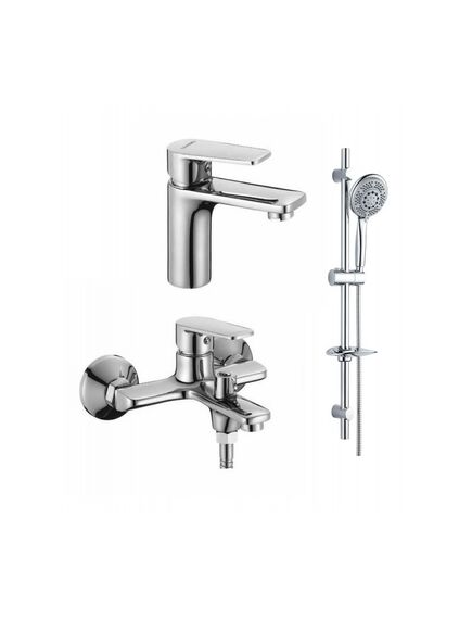 Купить Комплект  смесителей Osgard Platt 86001 хром (86001) по цене 15378 руб., в Санкт-Петебруге в интернет магазине 100-Систем, а также дургие товары Osgard из раздела Душевые комплекты наружного монтажа и Душевые комплекты наружного монтажа