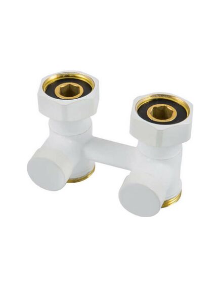 Купить Узел подключения проходной G 3/4 x 3/4 D=50 MM , белый (600700022) по цене 4320 руб., в Санкт-Петебруге в интернет магазине 100-Систем, а также дургие товары Schlosser из раздела Узлы для нижнего подключения радиаторов и Радиаторная арматура