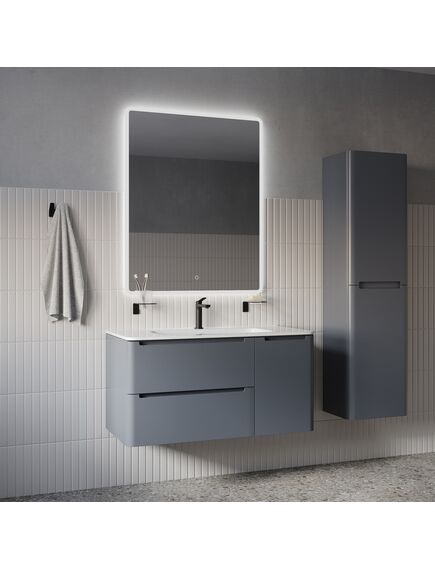 Купить Зеркало IDDIS Uniq UNI1080i98 1000х800  с подсветкой, сенсорным управлением и диммером (uni1080i98) по цене 17990 руб., в Санкт-Петебруге в интернет магазине 100-Систем, а также дургие товары IDDIS из раздела Зеркала и Мебель для ванной комнаты