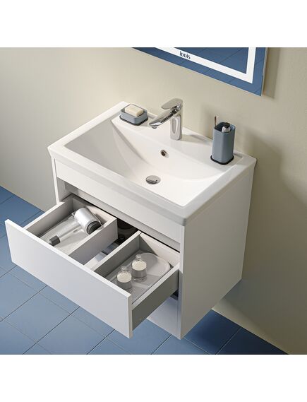 Купить Тумба с умывальником, подвесная, 60 см, белый, Zodiac X, IDDIS, ZDX60W0i95K подходит умыв. 4076000i28 (zdx60w0i95k) по цене 20700 руб., в Санкт-Петебруге в интернет магазине 100-Систем, а также дургие товары IDDIS из раздела Тумбы с умывальником и Мебель для ванной комнаты