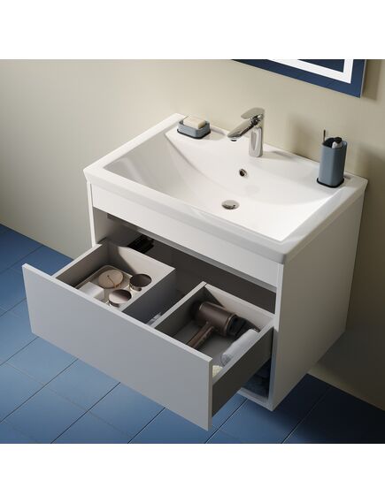 Купить Тумба с умывальником, подвесная, с нишей, 70 см, белый, Zodiac X, IDDIS, ZDX70WNi95K подходит умыв. 4077000i28 (zdx70wni95k) по цене 22200 руб., в Санкт-Петебруге в интернет магазине 100-Систем, а также дургие товары IDDIS из раздела Тумбы с умывальником и Мебель для ванной комнаты