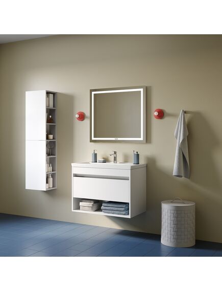 Купить Тумба с умывальником, подвесная, с нишей, 80 см, белый, Zodiac X, IDDIS, ZDX80WNi95K подходит умыв. 4078000i28 (zdx80wni95k) по цене 23900 руб., в Санкт-Петебруге в интернет магазине 100-Систем, а также дургие товары IDDIS из раздела Тумбы с умывальником и Мебель для ванной комнаты