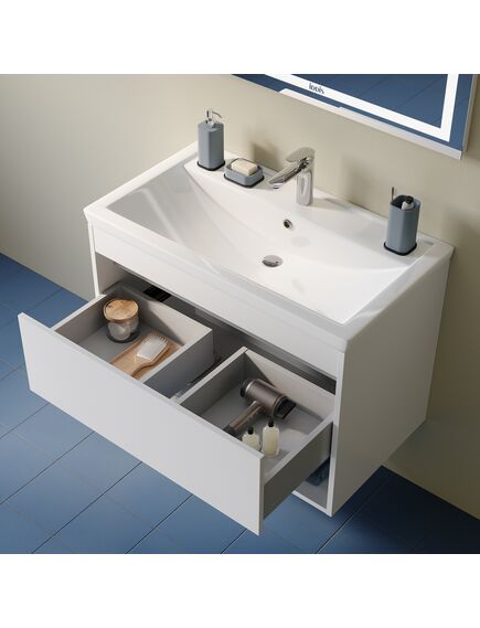 Купить Тумба с умывальником, подвесная, с нишей, 80 см, белый, Zodiac X, IDDIS, ZDX80WNi95K подходит умыв. 4078000i28 (zdx80wni95k) по цене 23900 руб., в Санкт-Петебруге в интернет магазине 100-Систем, а также дургие товары IDDIS из раздела Тумбы с умывальником и Мебель для ванной комнаты