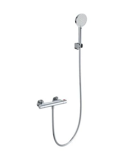 Купить Смеситель для душа с термостатом WONZON & WOGHAND INN 5, Хром (WW-B2005-A-CR) (ww-b2005-a-cr) по цене 11566 руб., в Санкт-Петебруге в интернет магазине 100-Систем, а также дургие товары WONZON & WOGHAND из раздела Смесители для душа без излива и Смесители для ванны и душа