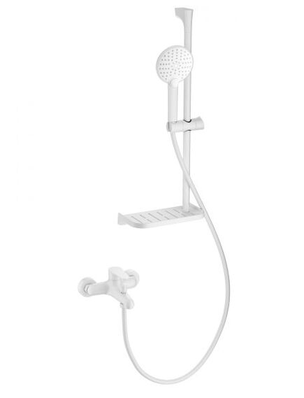Купить Смеситель для ванны с душевым гарнитуром WONZON & WOGHAND ALFA, Белый матовый (WW-AE3201-MW) (ww-ae3201-mw) по цене 16238 руб., в Санкт-Петебруге в интернет магазине 100-Систем, а также дургие товары WONZON & WOGHAND из раздела Смесители с коротким изливом и Смесители для ванны и душа