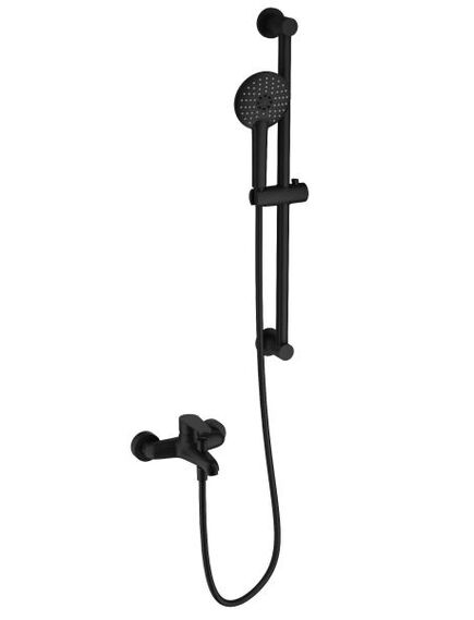 Купить Смеситель для ванны с душевым гарнитуром WONZON & WOGHAND ALFA, Черный матовый (WW-AE3205-MB) (ww-ae3205-mb) по цене 13236 руб., в Санкт-Петебруге в интернет магазине 100-Систем, а также дургие товары WONZON & WOGHAND из раздела Смесители с коротким изливом и Смесители для ванны и душа