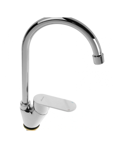 Купить Смеситель для кухни с гайкой,однорычажный. 35.Хром. (Комлектуется подводкой для воды) (a4054) по цене 2570 руб., в Санкт-Петебруге в интернет магазине 100-Систем, а также дургие товары Accoona из раздела Рычажные смесители и Смесители для кухни