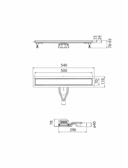 Купить Душевой лоток IDDIS Perfex 975B5SB00DZ 50 см, хром (975b5sb00dz) по цене 8990 руб., в Санкт-Петебруге в интернет магазине 100-Систем, а также дургие товары IDDIS из раздела Лотки и Душевые лотки и душевые трапы