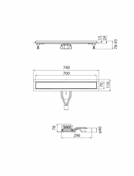 Купить Душевой лоток IDDIS Perfex 975B7SB00DZ 70 см, хром (975b7sb00dz) по цене 9990 руб., в Санкт-Петебруге в интернет магазине 100-Систем, а также дургие товары IDDIS из раздела Лотки и Душевые лотки и душевые трапы