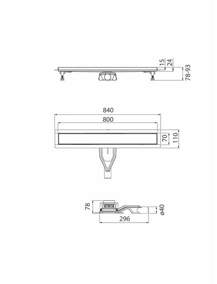 Купить Душевой лоток IDDIS Perfex 975B8SB00DZ 80 см, хром (975b8sb00dz) по цене 10990 руб., в Санкт-Петебруге в интернет магазине 100-Систем, а также дургие товары IDDIS из раздела Лотки и Душевые лотки и душевые трапы