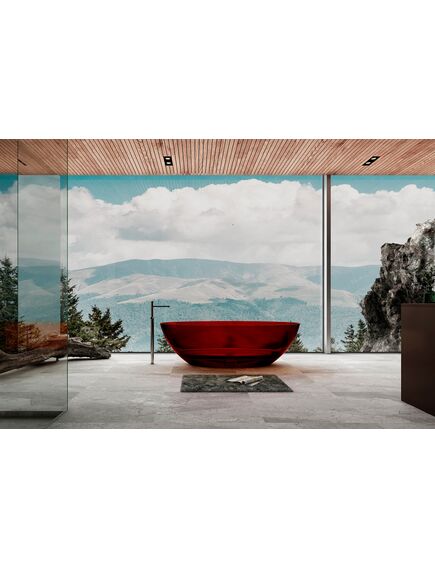 Купить Прозрачная ванна ABBER Kristall AT9702Rubin красная (at9702rubin) по цене 340000 руб., в Санкт-Петебруге в интернет магазине 100-Систем, а также дургие товары ABBER из раздела Ванны из камня и Ванны