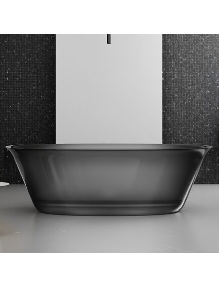Купить Прозрачная ванна ABBER Kristall AT9707Onyx черная (at9707onyx) по цене 453600 руб., в Санкт-Петебруге в интернет магазине 100-Систем, а также дургие товары ABBER из раздела Ванны из камня и Ванны