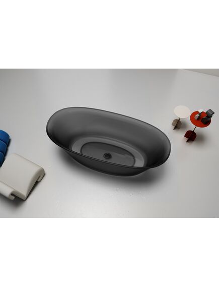 Купить Прозрачная ванна ABBER Kristall AT9707Onyx черная (at9707onyx) по цене 453600 руб., в Санкт-Петебруге в интернет магазине 100-Систем, а также дургие товары ABBER из раздела Ванны из камня и Ванны