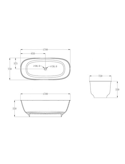 Купить Прозрачная ванна ABBER Kristall AT9707Onyx черная (at9707onyx) по цене 453600 руб., в Санкт-Петебруге в интернет магазине 100-Систем, а также дургие товары ABBER из раздела Ванны из камня и Ванны