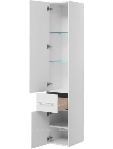 Купить Шкаф-пенал Aquanet Августа 35 L белый (ручки хром) (274026) по цене 45319 руб., в Санкт-Петебруге в интернет магазине 100-Систем, а также дургие товары AQUANET из раздела Пеналы и Пеналы, комоды, шкафы