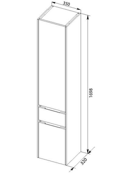 Купить Шкаф-пенал Aquanet Латина 35 белый (179606) по цене 42455 руб., в Санкт-Петебруге в интернет магазине 100-Систем, а также дургие товары AQUANET из раздела Пеналы и Пеналы, комоды, шкафы