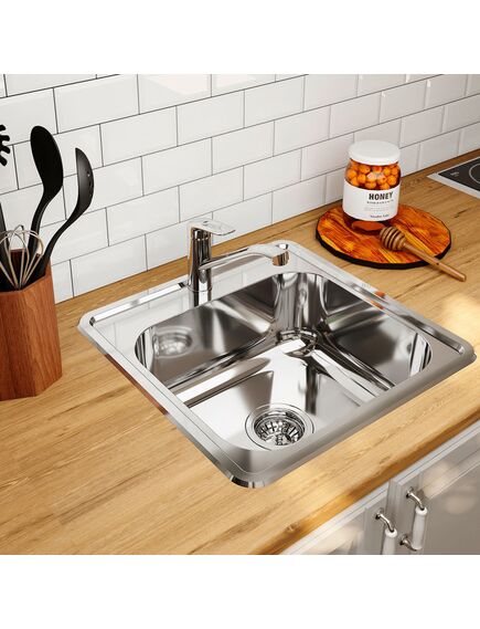 Купить Кухонная мойка IDDIS Strit STR48P0i77K Сатин (str48p0i77k) по цене 9290 руб., в Санкт-Петебруге в интернет магазине 100-Систем, а также дургие товары IDDIS из раздела Врезные мойки и Кухонные мойки