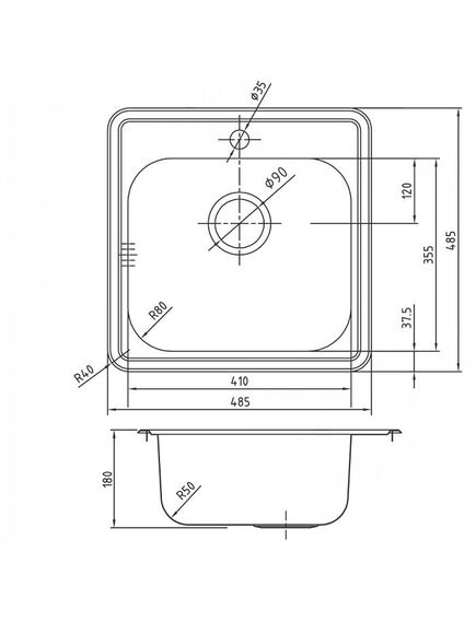 Купить Кухонная мойка IDDIS Strit STR48P0i77K Сатин (str48p0i77k) по цене 9290 руб., в Санкт-Петебруге в интернет магазине 100-Систем, а также дургие товары IDDIS из раздела Врезные мойки и Кухонные мойки