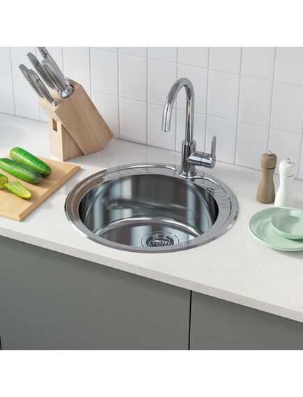 Купить Кухонная мойка IDDIS Suno 49 SUN49P0i77 Сталь (sun49p0i77) по цене 4940 руб., в Санкт-Петебруге в интернет магазине 100-Систем, а также дургие товары IDDIS из раздела Врезные мойки и Кухонные мойки