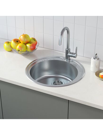 Купить Кухонная мойка IDDIS Suno 51 SUN51S0i77 Сатин (sun51s0i77k) по цене 8390 руб., в Санкт-Петебруге в интернет магазине 100-Систем, а также дургие товары IDDIS из раздела Врезные мойки и Кухонные мойки