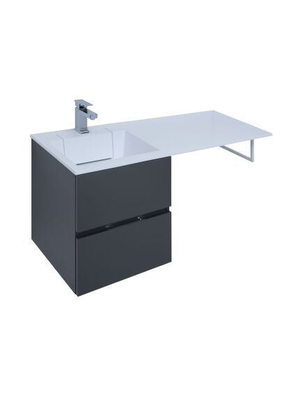 Купить Тумба под раковину Aquanet Алвита 48 серый антрацит (00243662) по цене 23582 руб., в Санкт-Петебруге в интернет магазине 100-Систем, а также дургие товары AQUANET из раздела Тумбы под раковину и Мебель для ванной комнаты