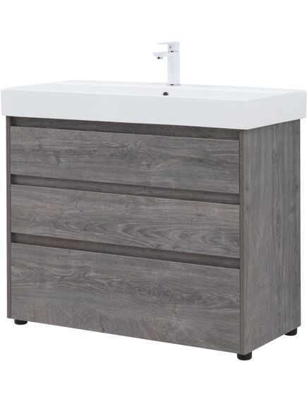 Купить Тумба под раковину Aquanet Nova Lite 100 дуб рошелье (3 ящика) (00302479) по цене 20125 руб., в Санкт-Петебруге в интернет магазине 100-Систем, а также дургие товары AQUANET из раздела Тумбы под раковину и Мебель для ванной комнаты