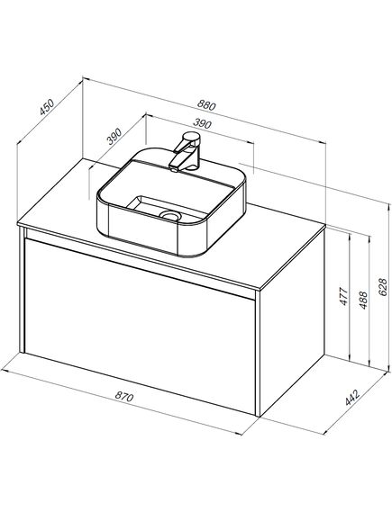 Купить Тумба под раковину Aquanet Nova Lite 90 белый (1 ящик) (00242257) по цене 28451 руб., в Санкт-Петебруге в интернет магазине 100-Систем, а также дургие товары AQUANET из раздела Тумбы под раковину и Мебель для ванной комнаты