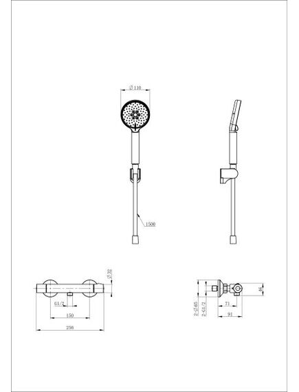 Купить Смеситель для душа с термостатом WONZON & WOGHAND INN 5, Хром (WW-B2005-A-CR) (ww-b2005-a-cr) по цене 11566 руб., в Санкт-Петебруге в интернет магазине 100-Систем, а также дургие товары WONZON & WOGHAND из раздела Смесители для душа без излива и Смесители для ванны и душа