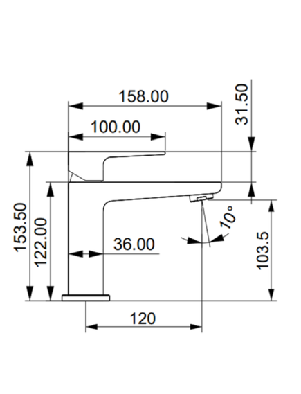 Купить Смеситель для раковины Osgard Kalti 62013 хром (62013) по цене 5626 руб., в Санкт-Петебруге в интернет магазине 100-Систем, а также дургие товары Osgard из раздела Рычажные смесители и Смесители для раковины