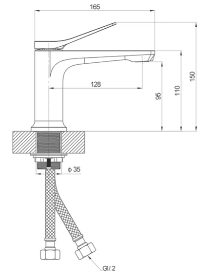 Купить Смеситель для раковины Osgard Manen 64013 хром (64013) по цене 5414 руб., в Санкт-Петебруге в интернет магазине 100-Систем, а также дургие товары Osgard из раздела Рычажные смесители и Смесители для раковины
