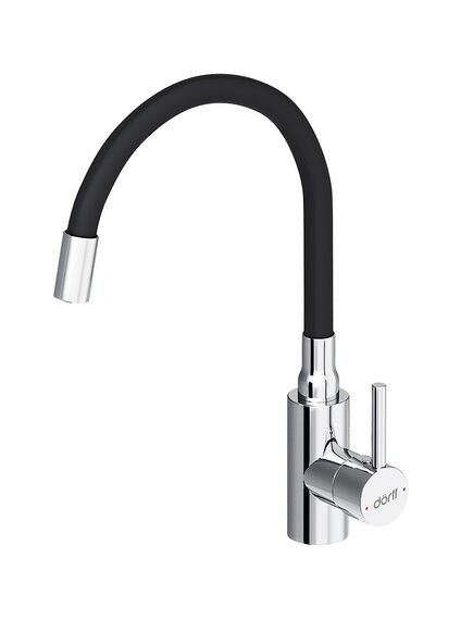 Купить D3007622 Logic кухонный смеситель с гибким изливом, черный (d3007622) по цене 7190 руб., в Санкт-Петебруге в интернет магазине 100-Систем, а также дургие товары Dorff из раздела Рычажные смесители и Смесители для кухни