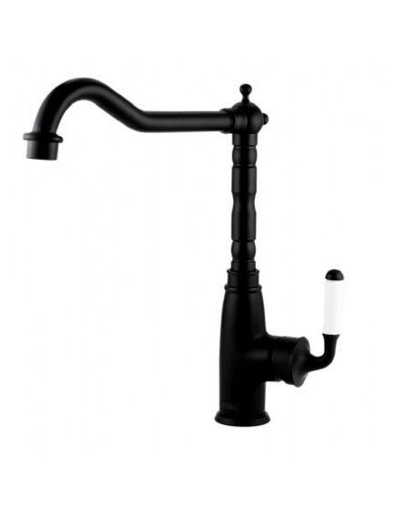Купить Смеситель д/кухни  Florence с L-изливом, черный, арт. FR 03 B (fr 03 b) по цене 5575 руб., в Санкт-Петебруге в интернет магазине 100-Систем, а также дургие товары ESKO из раздела Рычажные смесители и Смесители для кухни
