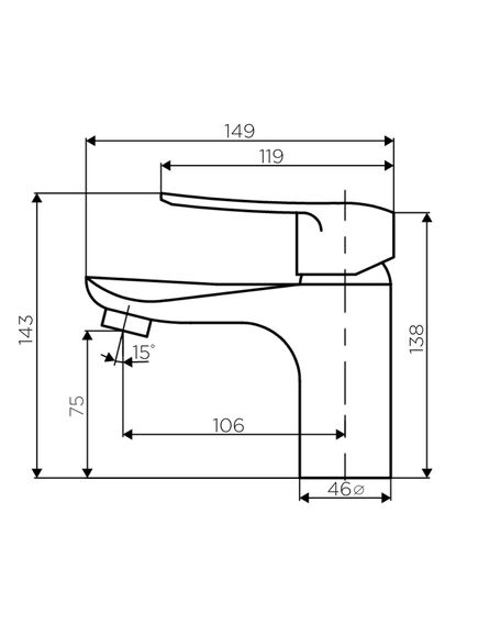 Купить D5002100 Ultra смеситель для умывальника (d5002100) по цене 7790 руб., в Санкт-Петебруге в интернет магазине 100-Систем, а также дургие товары Dorff из раздела Рычажные смесители и Смесители для раковины