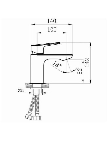 Купить Смеситель для раковины Osgard Segel White 95013 белый (95013) по цене 5499 руб., в Санкт-Петебруге в интернет магазине 100-Систем, а также дургие товары Osgard из раздела Рычажные смесители и Смесители для раковины