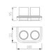 Купить Стакан двойной для зубных щеток ABBER Nord AA1557 хром (aa1557) по цене 5670 руб., в Санкт-Петебруге в интернет магазине 100-Систем, а также дургие товары ABBER из раздела Стаканы и подстаканники и Аксессуары для ванной комнаты