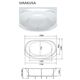 Купить 1Marka Ванна "SIRAKUSA New" 190*120 (01син1912) по цене 51911 руб., в Санкт-Петебруге в интернет магазине 100-Систем, а также дургие товары 1MARKA из раздела Акриловые ванны и Ванны
