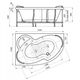 Купить Акриловая ванна Ирма 169х110 (правосторонняя), каркас (2-01-0-2-1-217) по цене 38768 руб., в Санкт-Петебруге в интернет магазине 100-Систем, а также дургие товары RADOMIR из раздела Акриловые ванны и Ванны