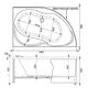 Купить Акриловая ванна Aquanet Graciosa 150x90 R (с каркасом) (205389) по цене 26200 руб., в Санкт-Петебруге в интернет магазине 100-Систем, а также дургие товары AQUANET из раздела Акриловые ванны и Ванны