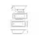 Купить Ванна Ravak Domino Plus 180x80 (c651r00000) по цене 39930 руб., в Санкт-Петебруге в интернет магазине 100-Систем, а также дургие товары RAVAK из раздела Акриловые ванны и Ванны