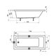 Купить Ванна 10° SLIM 170х75 белая (ca71300000) по цене 62150 руб., в Санкт-Петебруге в интернет магазине 100-Систем, а также дургие товары RAVAK из раздела Акриловые ванны и Ванны