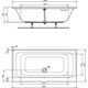 Купить Прямоугольная встраиваемая акриловая ванна 200X100 см Ideal Standard TONIC II K746601 (k746601) по цене 95016.09 руб., в Санкт-Петебруге в интернет магазине 100-Систем, а также дургие товары IDEAL STANDARD из раздела Акриловые ванны и Ванны