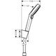 Купить Душевой набор Hansgrohe Crometta Vario 26692400 хром белый (26692400) по цене 7610.83 руб., в Санкт-Петебруге в интернет магазине 100-Систем, а также дургие товары HANSGROHE из раздела Душевые гарнитуры и Душевые стойки, системы, панели, гарнитуры