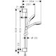 Купить Душевой гарнитур Hansgrohe Croma Select E 26594400 Хром Белый (26594400) по цене 14382.32 руб., в Санкт-Петебруге в интернет магазине 100-Систем, а также дургие товары HANSGROHE из раздела Душевые гарнитуры и Душевые стойки, системы, панели, гарнитуры