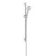 Купить Душевой гарнитур Hansgrohe Crometta 26658400 Хром Белый (26658400) по цене 12555.29 руб., в Санкт-Петебруге в интернет магазине 100-Систем, а также дургие товары HANSGROHE из раздела Душевые гарнитуры и Душевые стойки, системы, панели, гарнитуры