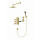 Купить Душевая система Timo Tetra-Thermo SX-0179/17SM скрытого монтажа с термостатом, золото матовое (sx-0179/17sm) по цене 74848 руб., в Санкт-Петебруге в интернет магазине 100-Систем, а также дургие товары TIMO из раздела Душевые комплекты встраиваемого монтажа и Душевые комплекты встраиваемого монтажа