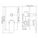 Купить Wiese 8461 Смеситель для ванны и душа (8461) по цене 20830 руб., в Санкт-Петебруге в интернет магазине 100-Систем, а также дургие товары WasserKRAFT из раздела Смесители для встраиваемых систем и Комплектующие для встраиваемых систем