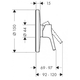 Купить HG Talis S, смес. 72605 для душа, наруж/часть, хром (72605000) по цене 25787.62 руб., в Санкт-Петебруге в интернет магазине 100-Систем, а также дургие товары HANSGROHE из раздела Смесители для встраиваемых систем и Комплектующие для встраиваемых систем