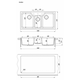 Купить Кухонная мойка КАЛАБРИЯ (17.070.h1000.302) по цене 27596 руб., в Санкт-Петебруге в интернет магазине 100-Систем, а также дургие товары Florentina из раздела Врезные мойки и Кухонные мойки